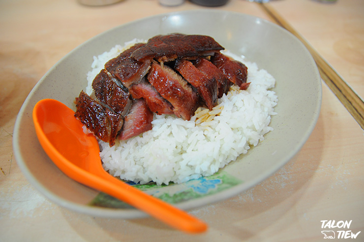 เมนูข้าวหมูแดงและห่านย่าง BBQ Pork and Goose with Rice