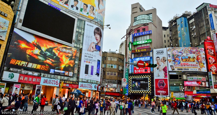 ย่านช้อปปิ้งวัยรุ่น ซีเหมินติง Ximending