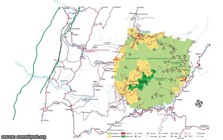 แผนที่อุทยานแห่งชาติเชี๋ยป้า (คลิกเพื่อดูรูปใหญ่)