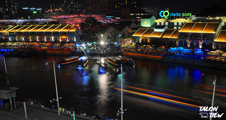 ย่าน Clarke Quay ยามค่ำคืน