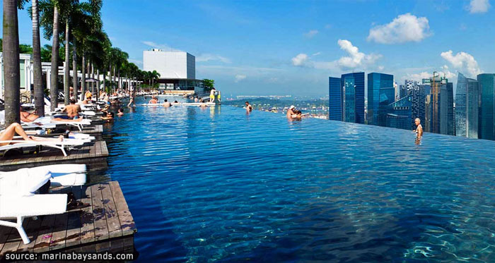 Infinity Pool at Marina Bay Sands hotel