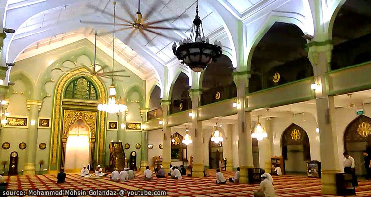 บรรยากาศภายใน มัสยิดสุลต่าน Sultan Mosque