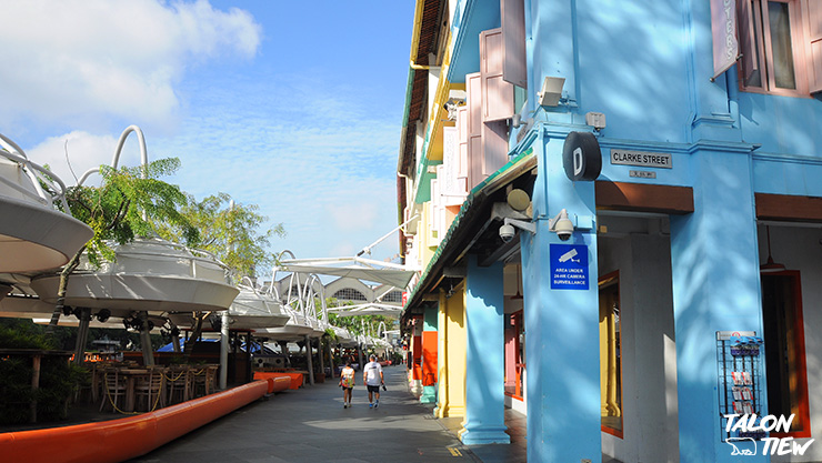 บรรยากาศตอนกลางวันของย่านคล้ากคีย์(Clarke Quay)