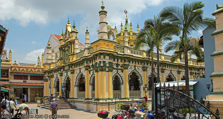 บริเวณหน้าทางเข้ามัสยิดอับดุลกาฟู Masjid Abdul Gafoor