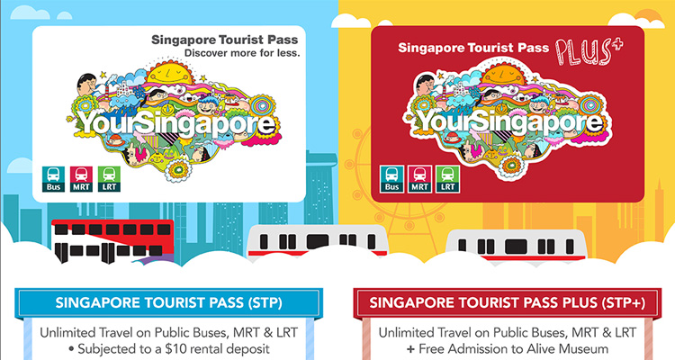 ตัวอย่าง ราคา และโบร์ชัวร์ บัตร Singapore Tourist Pass และ Singapore Tourist Pass Plus 2016
