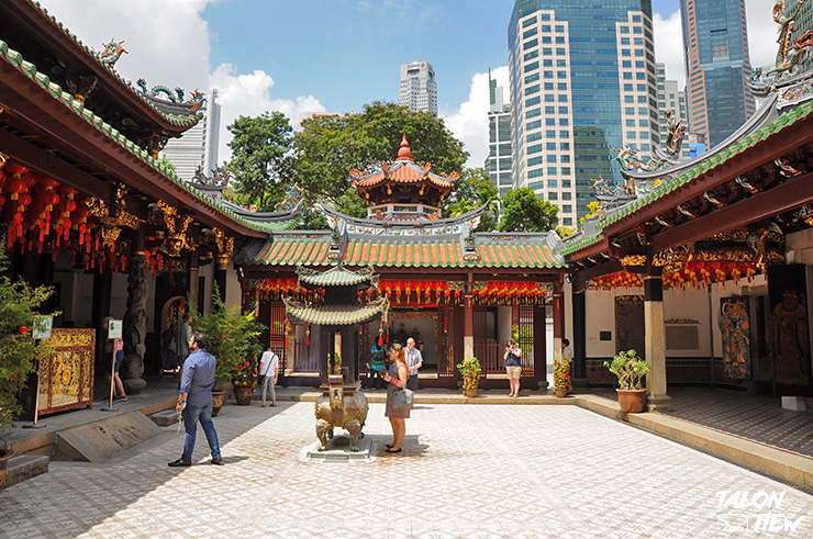 บรรยกาศภายในวัดเทียนฮกเขง Thian Hock Keng Temple