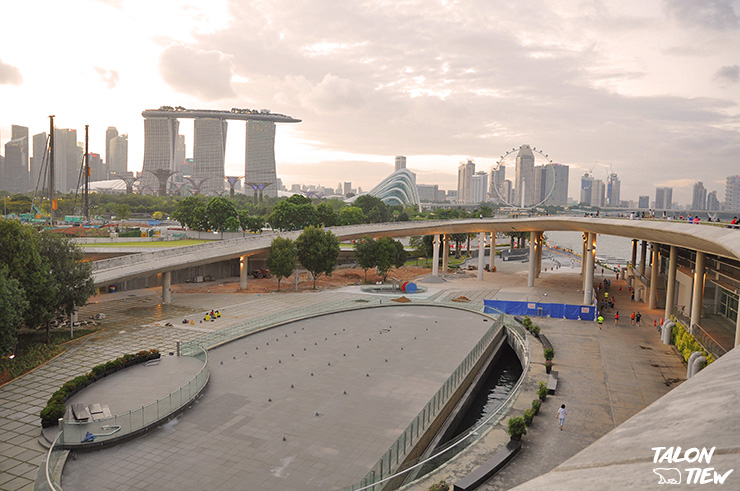 บรรยากาศยามเย็นที่ Marina Barrage