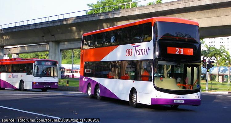 รถบัสสองชั้นของประเทศสิงคโปร์