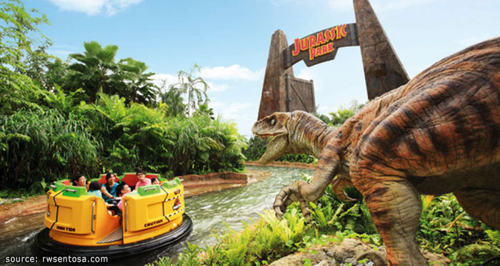 Jurassic Park Rapids Adventure ล่องแก่งไปในพื้นที่เพาะพันธุ์ไดโนเสาร์ 