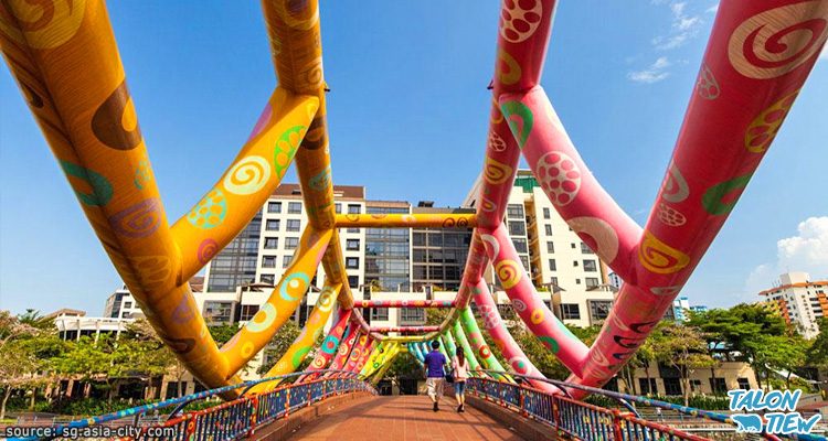 สะพานอัลคาฟ(Alkaff Bridge)ที่โรเบิร์ตสันคีย์ Robertson Quay