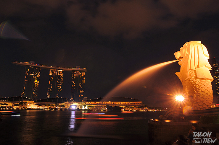 มุมภาพถ่ายจากสวนเมอร์ไลอ้อน Merlion Park