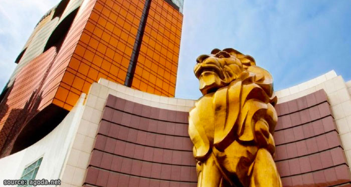 สัญลักษณ์สิงโตสีทองของโรงแรม MGM