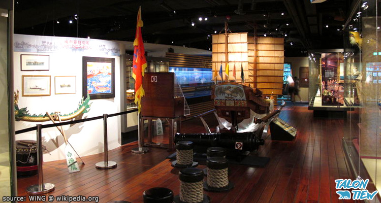 บรรยากาศภายในพิพิธภัณท์เรือเดินสมุทรฮ่องกง(Hong Kong Maritime Museum)