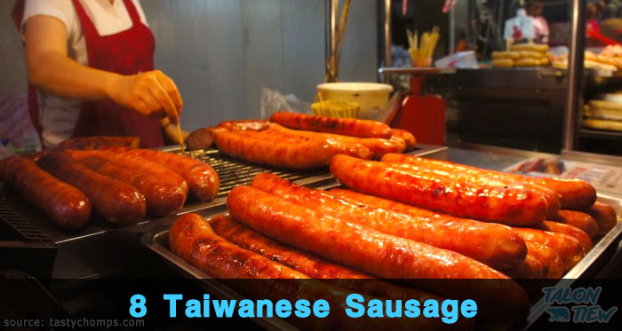 ไต้หวันฮอทดอก Taiwanese Sausage in Sticky Rice bun
