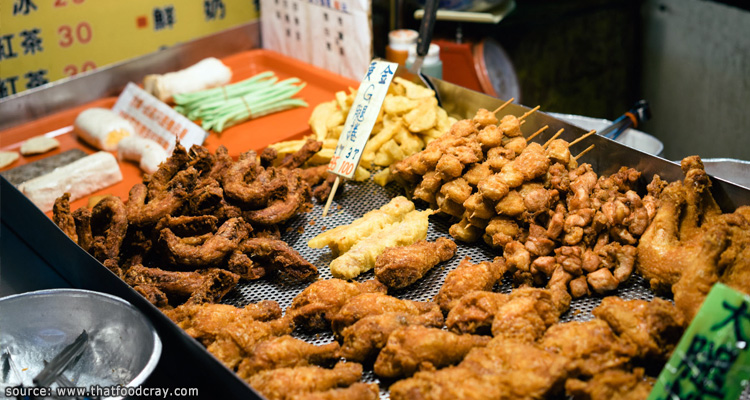 ของกินเล่นในตลาดกลางคืนเหราเหอ Raohe Night Market