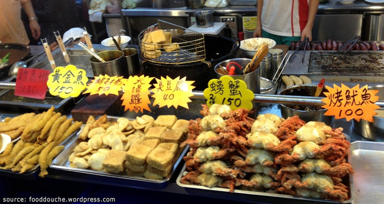 ของกินเล่นที่ตลาดกลางคืนซื่อหลิน Shilin Night Market