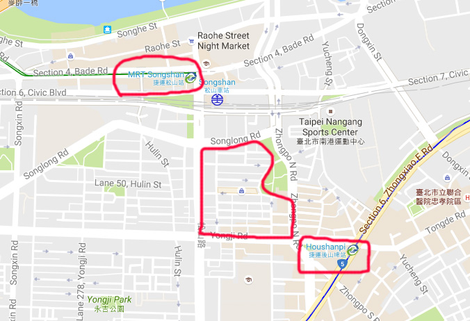 แผนผังแสดงพื้นที่ตลาดค้าส่งเสื้อผ้า วู่เฟงปู่ Wufenpu Wholesale Street Market