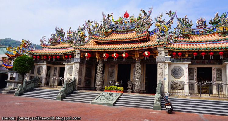 วัดเจ้าแม่ทับทิม เทียนโฮ่ว(Thienhou Temple)บนเกาะฉีจิน Cijin Island