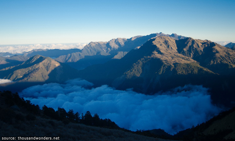 ทะเลเมฆที่อุทยานแห่งชาติยวี่ซัน